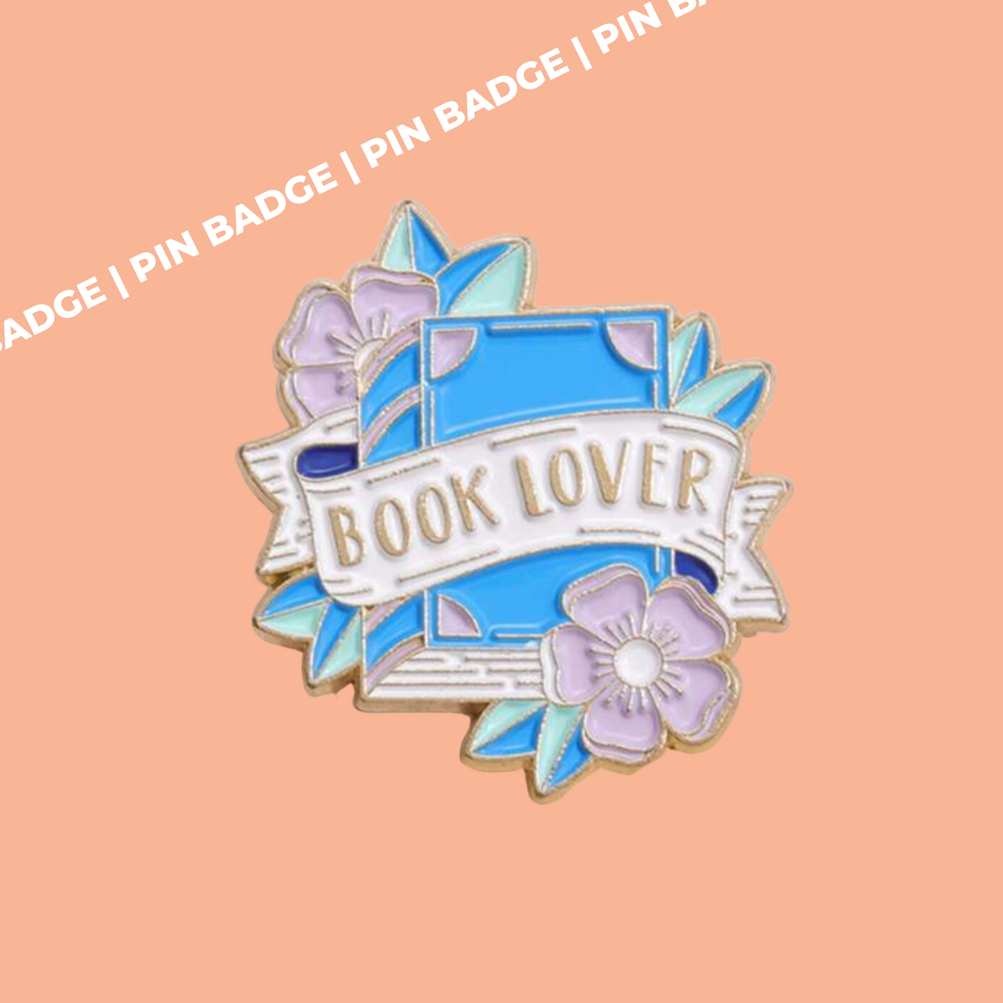 Book Lover Pin Badge